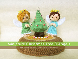 MINIATURE CHRISTMAS TREE & ANGELS